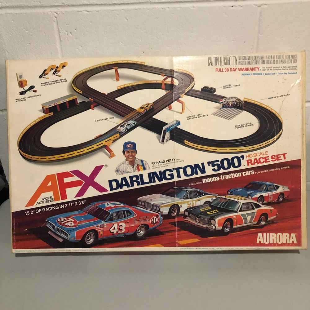 FACTORY SEALED! Price Reduced! AFX Darlington '500' Electric Race Set 1977 NIB